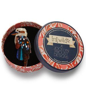 Erstwilder x Jocelyn Proust Designs GUMTREE ROYALTY Kookaburra Bird Brooch NIB
